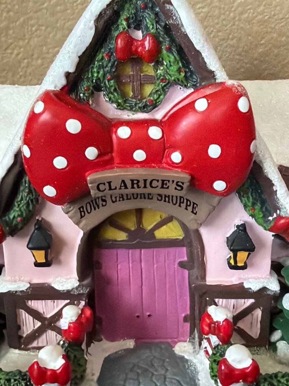 Hawthorne Village Clarice Holiday Bow Shoppe Rudolph Christmas Town COA/Box - Picture 11 of 15